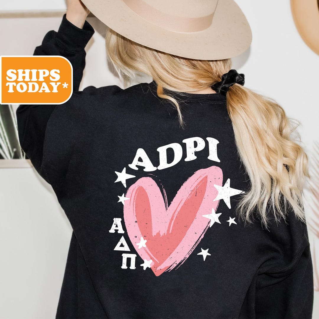 Alpha Delta Pi Sorority Sweatshirt ADPI Crewneck Sweatshirt Sorority