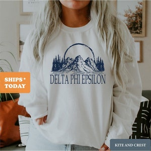 delta phi epsilon crewneck
