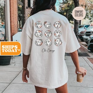 Chi Omega The Faces Comfort Colors Sorority T-shirt | Chi O Sorority Letters | Big Little Shirts | Sorority Apparel | Preppy Shirt
