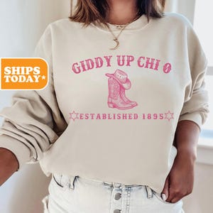 Chi Omega Sorority Sweatshirt | Chi O Sorority Hoodie | Big Little Reveal | Greek Gifts | Aesthetic Hoodie | Custom Sorority | _ Howdy _