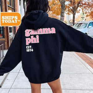 Gamma Phi Beta Sweet and Bold Sorority Sweatshirt | Gamma Phi Sorority Hoodie | Big Little Reveal | Sorority Merch | Pullover Hoodie