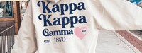 Kappa Kappa Gamma Matchbox Sweatshirt // Aesthetic Sorority Matchbox Hoodie // Perfect Match Ash Grey Pullover // KKG, Kappa Sorority Hoodie