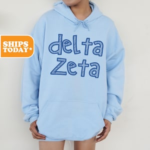Delta Zeta Sorority Sweatshirt | Dee Zee Sorority Letters | Big Little Reveal | Crewneck Sweatshirt | Aesthetic Hoodie | _ Charming Crew _