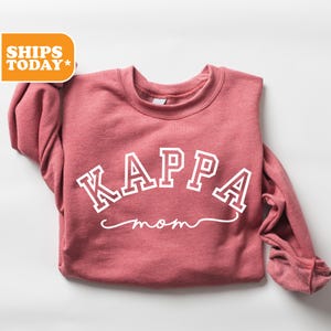Kappa Kappa Gamma Greek Mom Sorority Sweatshirt | Kappa Sorority Hoodie | Big Little Reveal | Sorority Merch | Pullover Hoodie