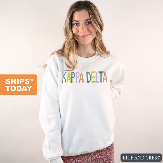 Kappa Delta Sweatshirt KD Colorful 