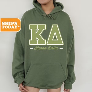 Kappa Delta Identity Sorority Sweatshirt | Kay Dee Crewneck Sweatshirt | Sorority Letters | Greek Gifts | Aesthetic Hoodie