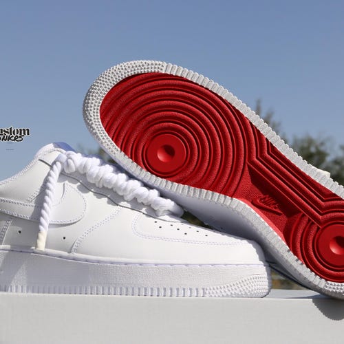 af1 red bottom