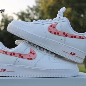 Custom Cherry Af1 | Pink & Red Cherries | Free Us Shipping |