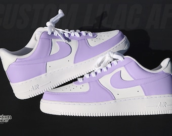 Custom Lilac Air Force 1 Sneakers, Purple AF1 Custom, Pastel Sneakers, Custom Air Force 1, Cute Trendy Shoes, Gift for Her