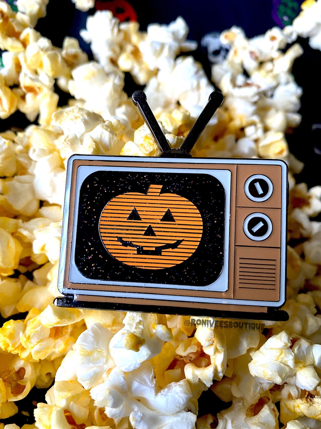 Halloween III Season of the Witch Pumpkin Tv Enamel Pin - Etsy