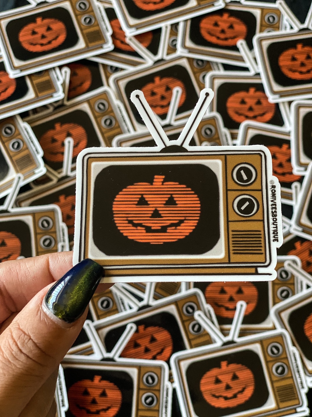 Halloween III Season of the Witch Pumpkin Tv Sticker - Etsy