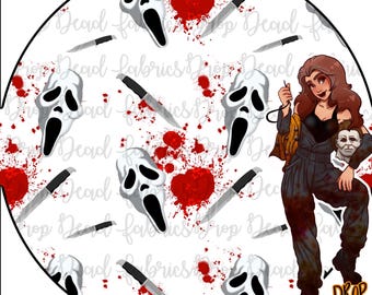 DDF Exclusive Bloody Ghostie Seamless File On White