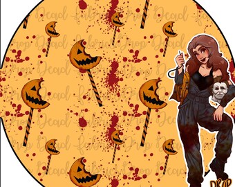 DDF Exclusive Bloody Lollipops Seamless File On Orange