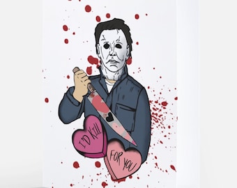 Michael Myers Valentines Day Card