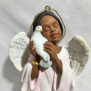 209 - Thomas Blackshear Love Black African American Ebony Visions Ceramic Christmas Tree Ornament