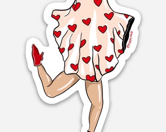 Ghost Pin-up Sticker