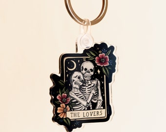 The Lovers Tarot Keychain