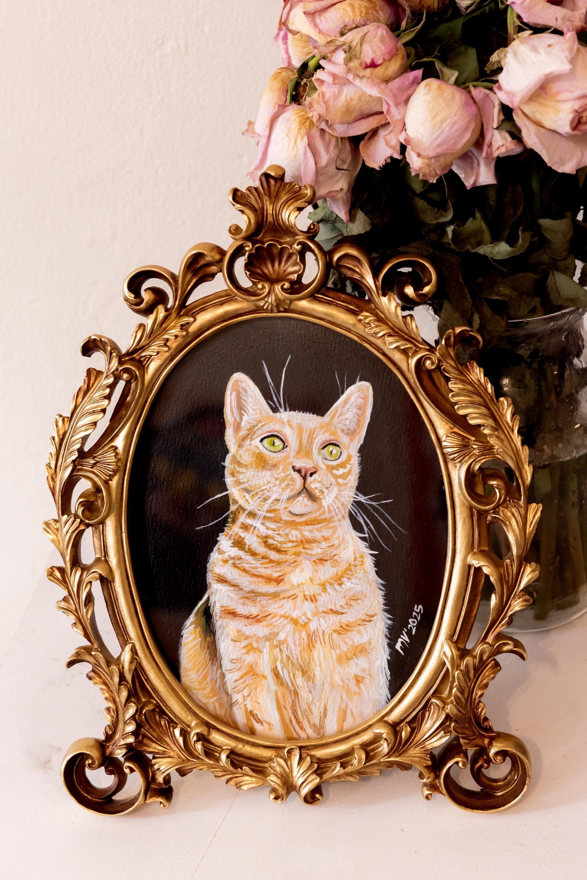Custom Pet Portrait Frame  - Handcrafted Leather Carving in Premium Frame main image 0