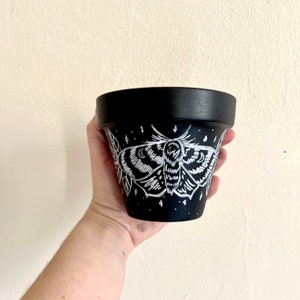 Moth & Leaf Themed Planter 4”