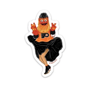 Gritty Monroe Philly Pin-up Sticker