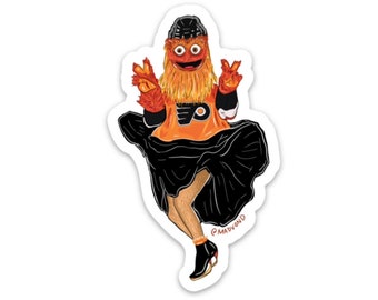 Gritty Monroe Philly Pin-up Sticker