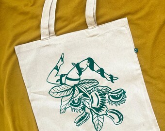 Venus Fly Trap Pin-up Tote Bag