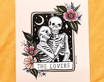 La carta del Tarot de los Enamorados