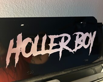 Tablica rejestracyjna Hollerboy/hollergirl - tablica rejestracyjna samochodu/świecąca w ciemności