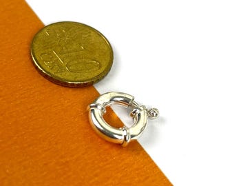 11 mm | 925 Sterling Silver Sailor Clasp – Round Lock for Chains and Necklaces