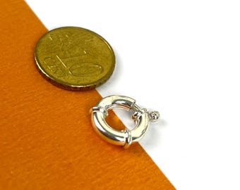 13 mm | 925 Sterling Silver Sailor Clasp – Round Lock for Chains and Necklaces