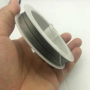 0.38 mm 100m Stainless Steel Wire, Beading Thread No Elasticity, Artistic Wire, Memory Wire, Jewelry Wire, Craft Wire, Jewelry Making, TEL01