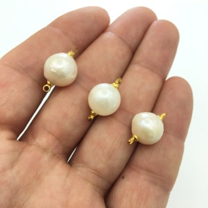 12-15mm High Quality Round Edison Pearl Beads, Freshwater Drop Edison Pearl Earrings, Loose Edison Pearl Beads, Cultured Pearl Beads, OTK002