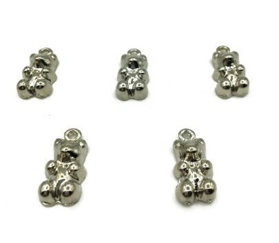 25mm Mix/Single Options Pretty 3D Charm Pendants CCB Silver Plated Acrylic 17mm 25mm Mix/Single Options Pretty 3D Charm Pendants CCB Silver Plated Acrylic 17mm