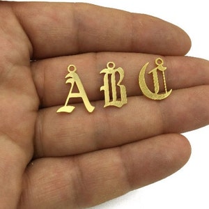 Gold-Plated English Letter Beads: Ideal for Personalized Jewelry