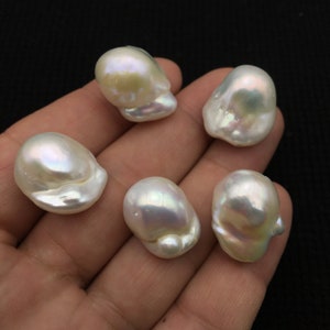 14x19mm AAA Natural Baroque Pearl, Freeform Shaped Baroque Pearl, Wedding Baroque Pearl, Freshwater Baroque Pearls, Shapeless Pearl, INC001