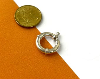 16 mm | 925 Sterling Silver Sailor Clasp – Round Lock for Chains and Necklaces