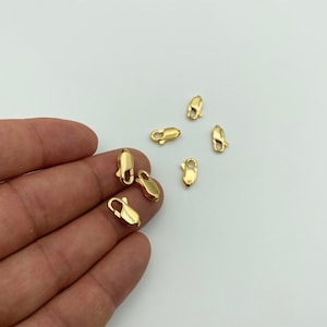 Gold Plated Brass Parrot Clasp, Lobster Claw Clasps, Lobster Claw Clasp, Necklace Claps, Jewelry Making, Craft Supplies, Clasps-Clips, PT001