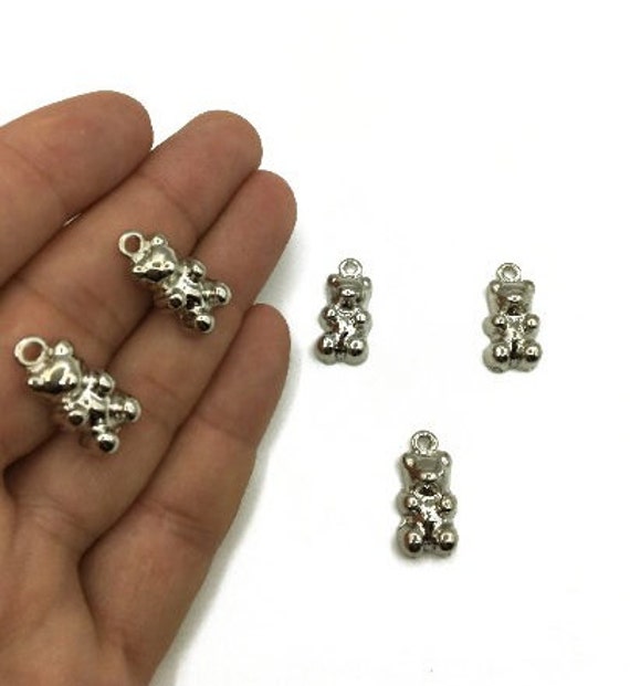 25mm Mix/Single Options Pretty 3D Charm Pendants CCB Silver Plated Acrylic 17mm 25mm Mix/Single Options Pretty 3D Charm Pendants CCB Silver Plated Acrylic 17mm