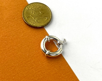 14 mm | 925 Sterling Silver Sailor Clasp – Round Lock for Chains and Necklaces