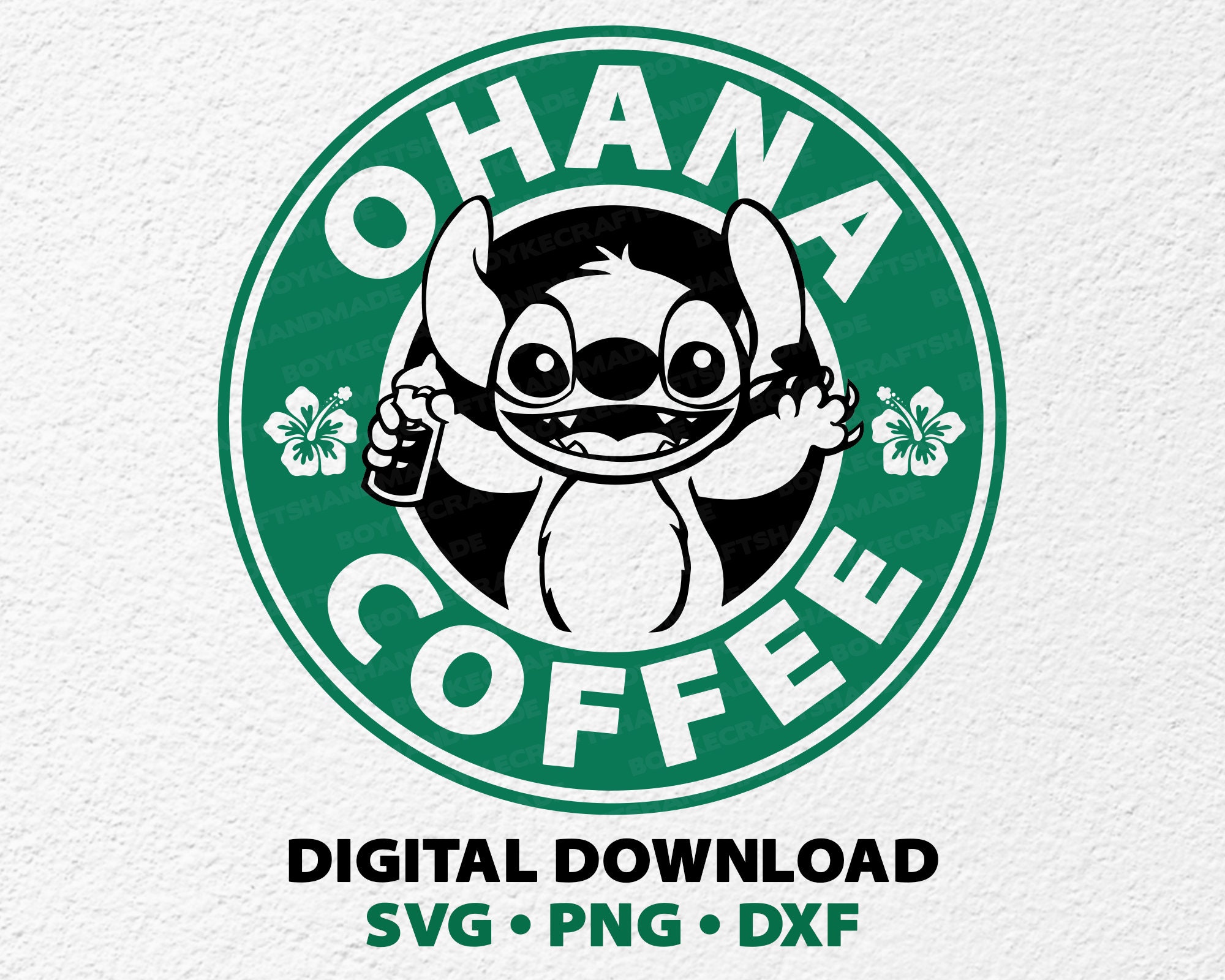 Ohana Coffee Svg Stitch Starbucks Logo Lilo And Stitch | Etsy