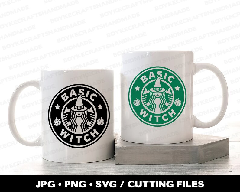 Download Basic Witch Starbucks Logo Svg Witch Svg Hallaween Gift | Etsy