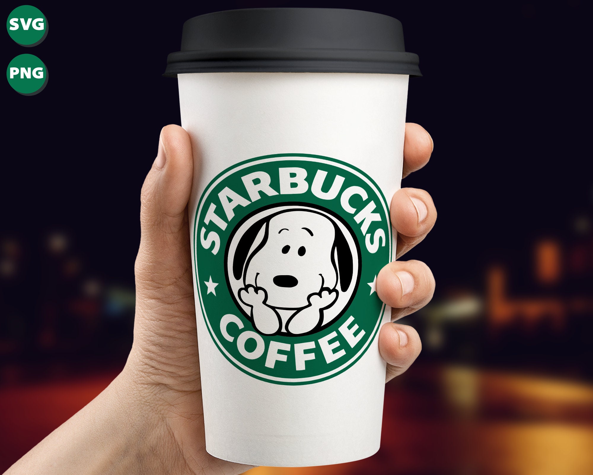 Starbucks Coffee Snoopy Logo Svg Starbucks Snoopy Cute Etsy