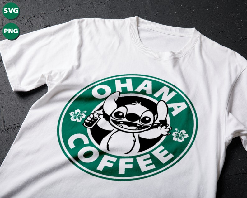 Download Ohana Coffee Svg Stitch Starbucks Logo Lilo And Stitch | Etsy