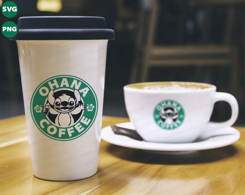 Download Ohana Coffee Svg Stitch Starbucks Logo Lilo And Stitch | Etsy
