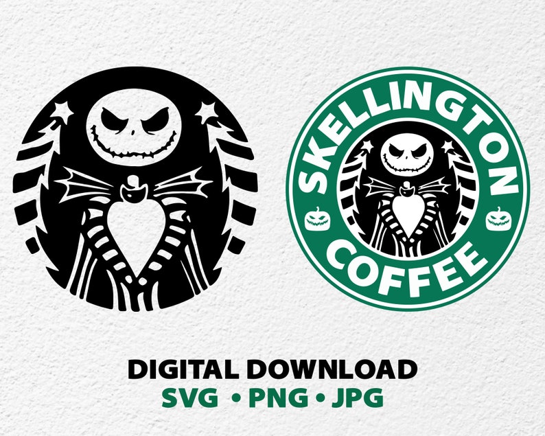 Download Jack Skellington Svg Jack Starbucks Svg Skellington Coffee | Etsy