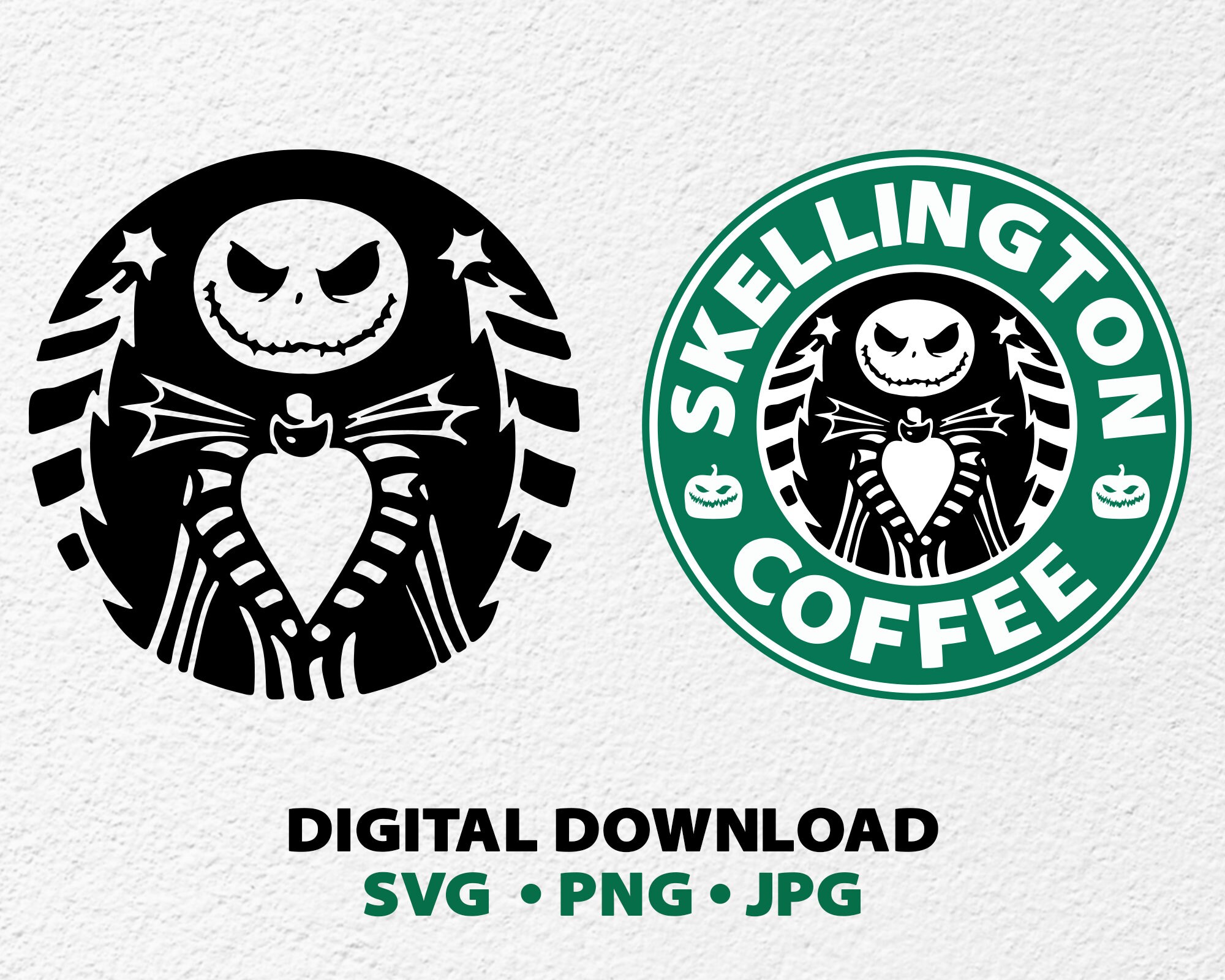 Jack Skellington Svg Jack Starbucks Svg Skellington Coffee | Etsy