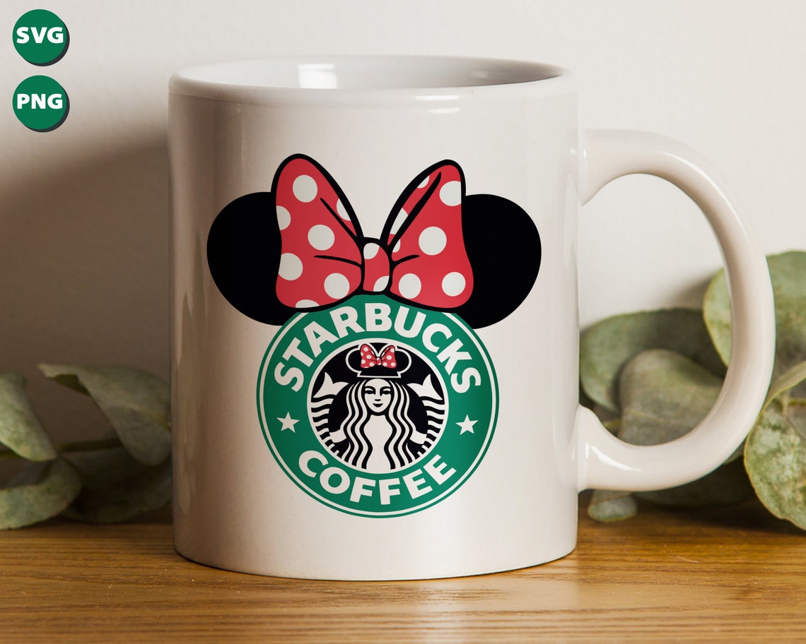 Minnie Mouse Starbucks Logo Svg Bundle Minnie Mickey Mouse | Etsy