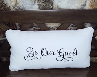 Be our guest bed pillow Clearance