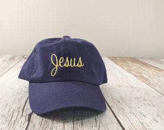 Jesus Hat, Christian Cap, Believers Cap, Baptism Gift for Adult, Christ Hat, Ball Cap for Men & Women, Christian Accessory, Religious Gift