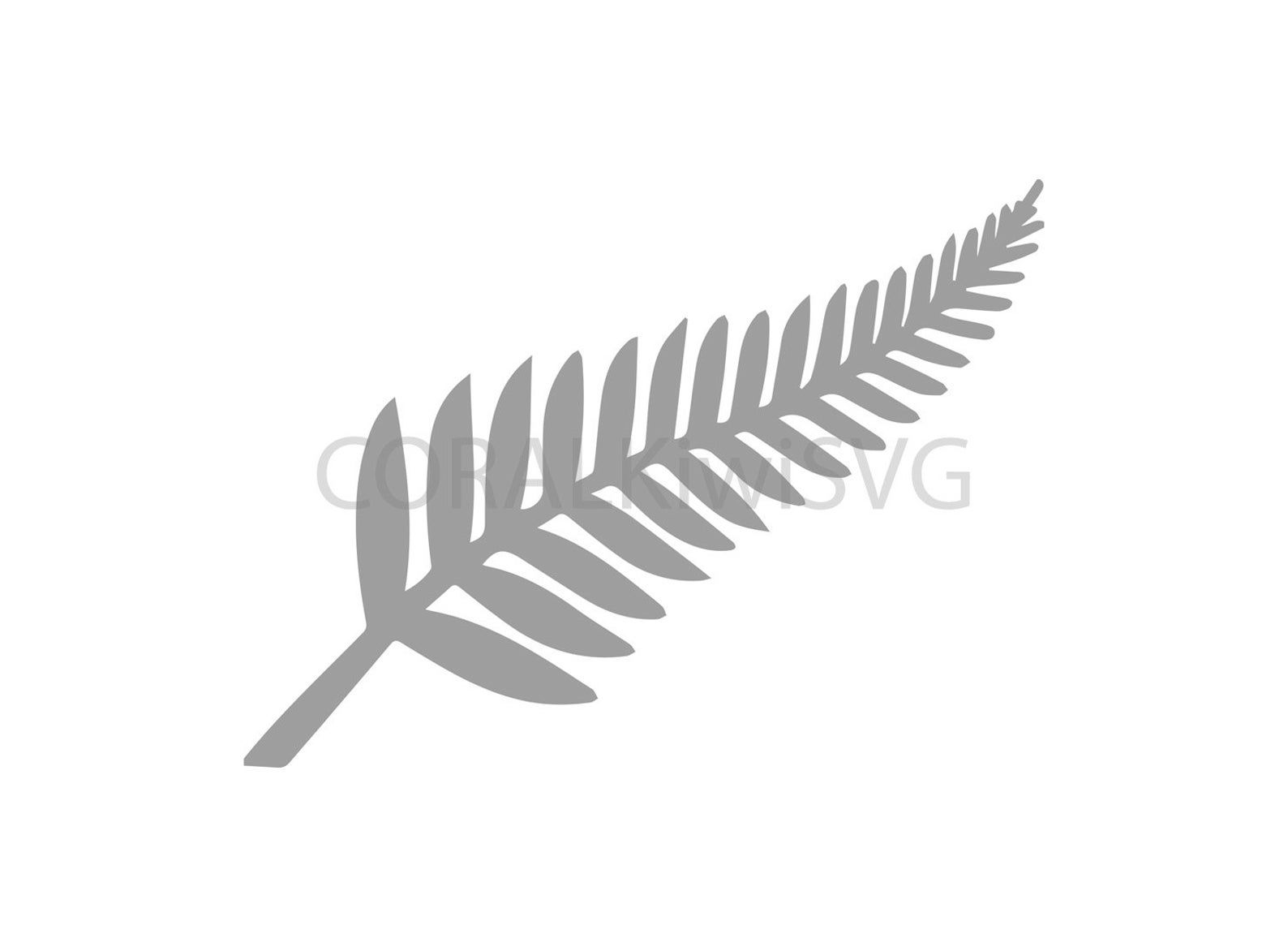 Download Silver Fern SVG New Zealand ferns maori nz cut file | Etsy